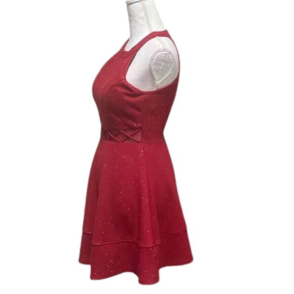 Emerald Sundae A-Line Flirty Sleeveless Mini Holiday Event Party Sequins… - Picture 10 of 15